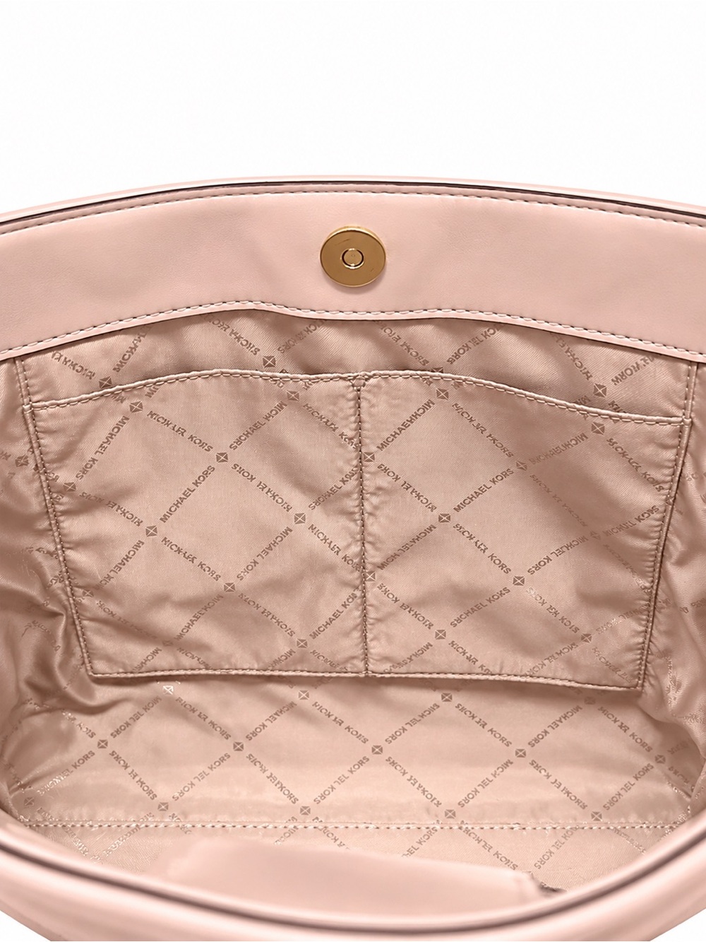 Michael Kors Pink Serena Leather Tote Large East West Powder Blush - Picture 7 of 11